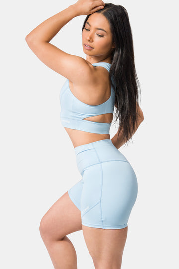 Aurora Coral Bike Shorts